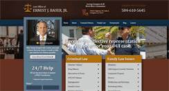 Desktop Screenshot of ernestbauerlaw.com